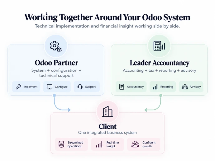 Odoo Accountant with Odoo partner
